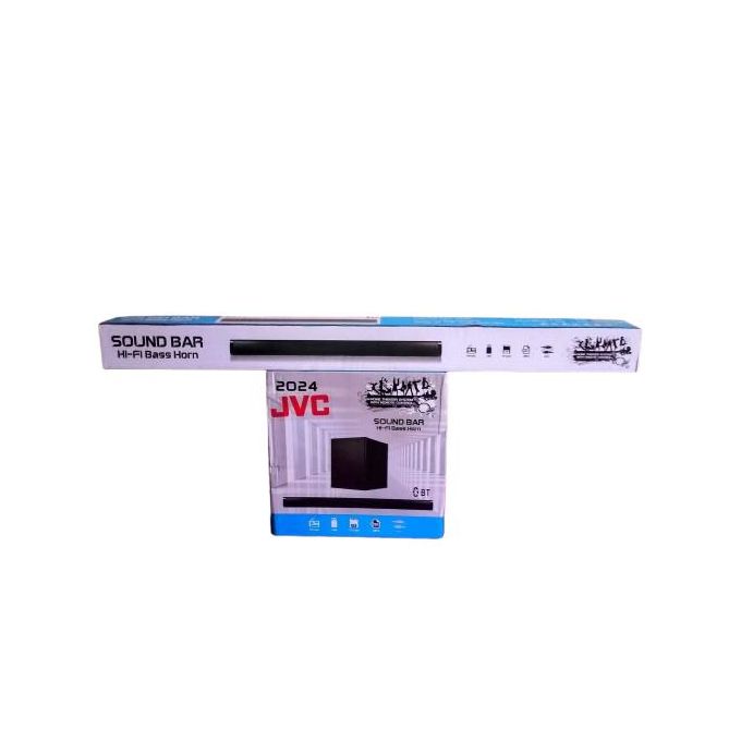 JVC Advanced 3000W Sound Bar - 9500W Ultra Modern High-Quality Audio - Black