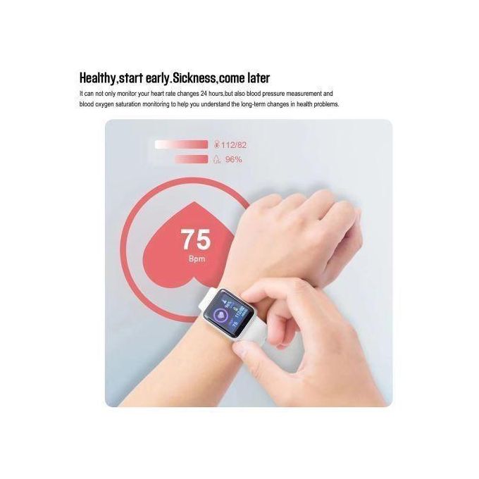 Unisex Smart Watch – Bluetooth Fitness Tracker featuring Heart Rate and Sleep Monitoring, IP68 Water Resistance, Music Control, 1.4-Inch Display