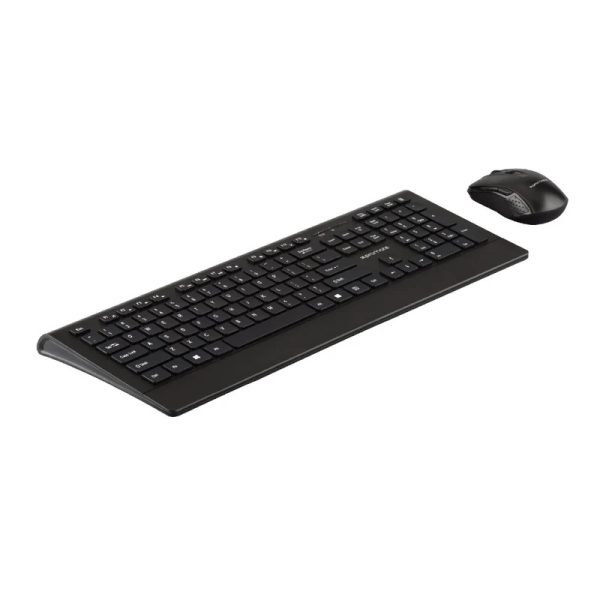 Sleek Wireless Full-Size Multimedia Keyboard and Mouse Set