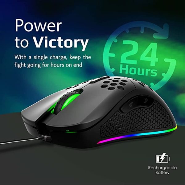 Vertux Wireless Gaming Mouse Device
