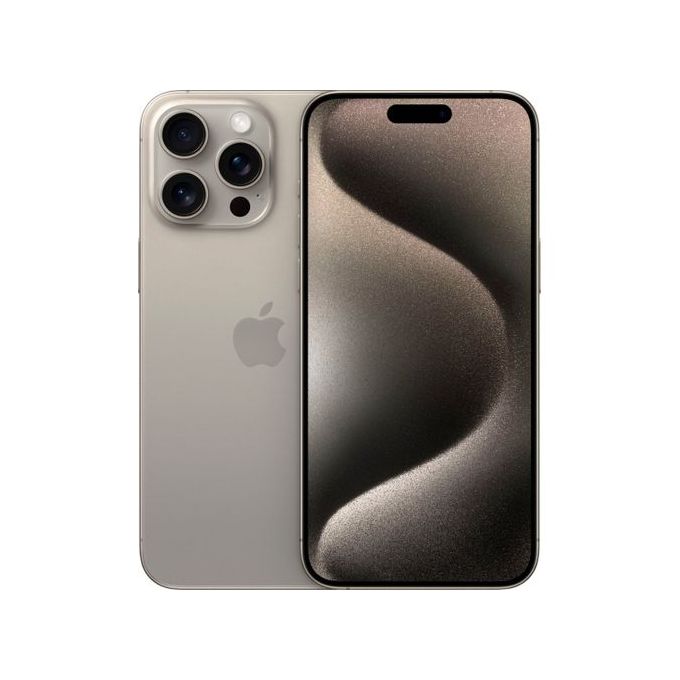 Apple iPhone 15 Pro Max - 6.7” Display - 8GB RAM - 256GB Storage - 48MP/12MP Cameras - 4852mAh Battery - Natural Titanium Finish