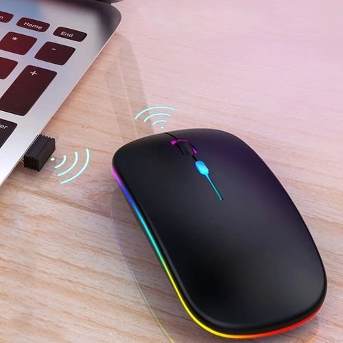 Buy 2.4G Wireless Mouse Rechargeable – Black