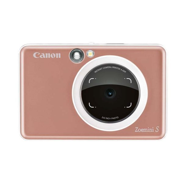 Rose Gold Canon Zoemini S Instant Camera and Printer