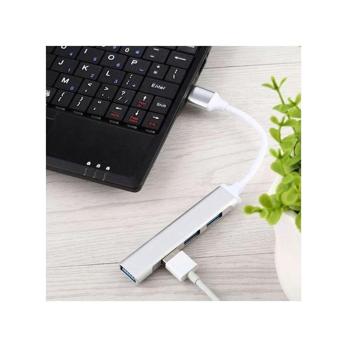 High-Speed USB 3.0 OTG Hub Adapter with 4 Ports