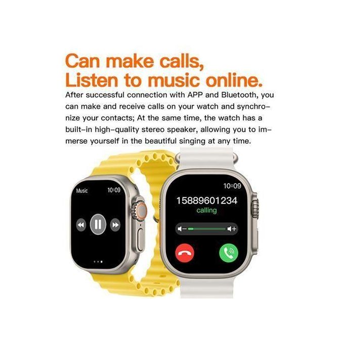 Smartwatch with 2.2″ IPS HD Full Touch Screen, S9 Ultra2 MAX, Bluetooth Call Functionality