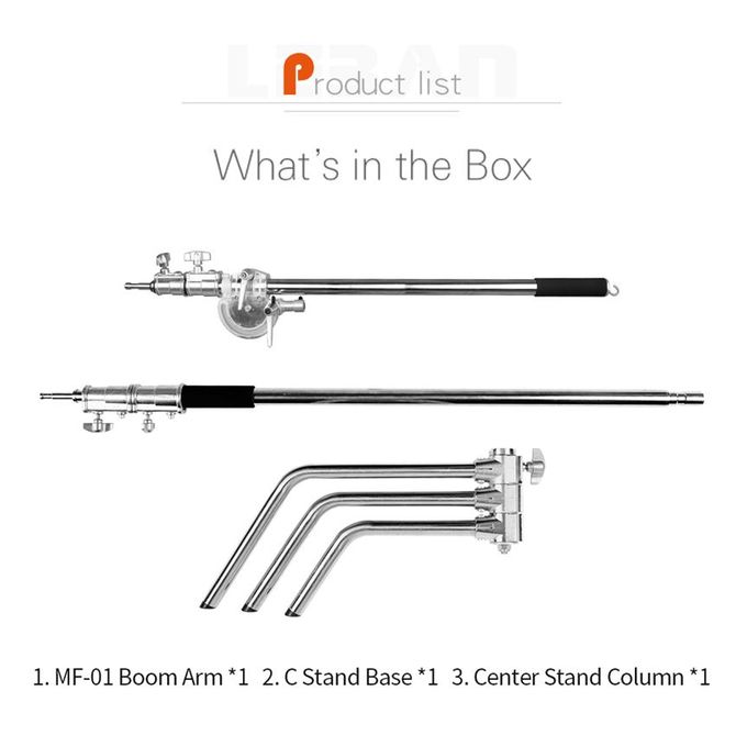 Silver C-Stand Lighting Support