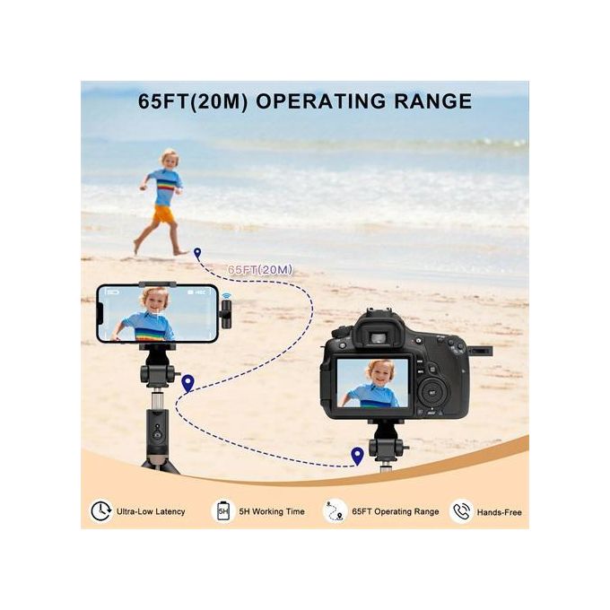 Compact Wireless Lavalier Microphone for iPhone and Android Smartphones