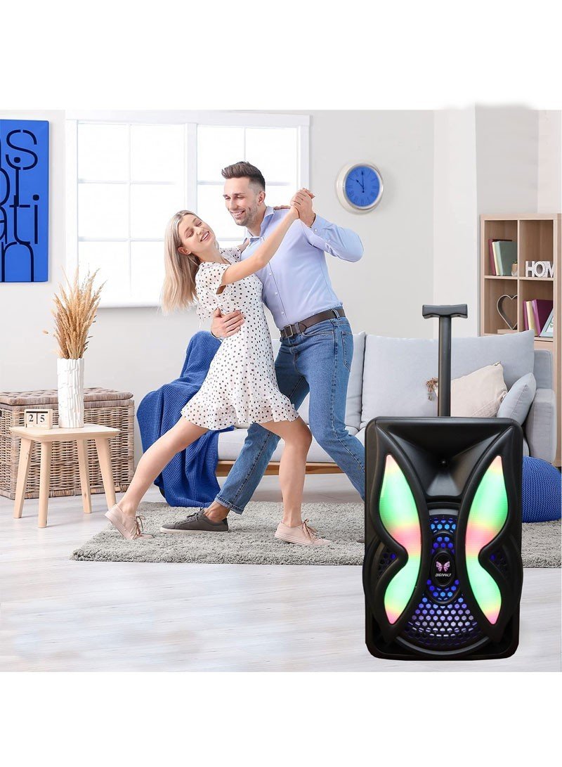 Buy 12 WIRELESS RGB LIGHT PROFESSIONAL RECHARGEABLE SPEAKER WITH WIRELESS MICROPHONE in kumasi