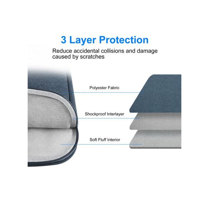 Haweel 13-Inch Laptop Sleeve Bag with Zipper for 12.5-13.5 Inch Laptops