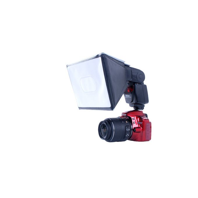 Compact Black Flash Diffuser Softbox for Cameras