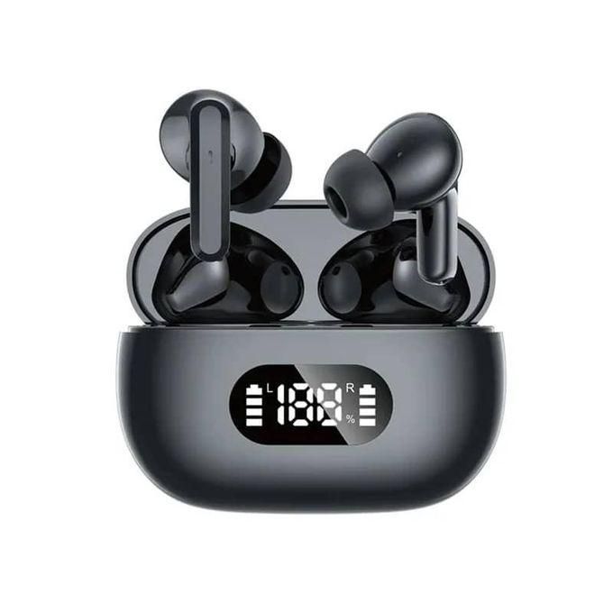 Black True Wireless Stereo Bluetooth Earbuds