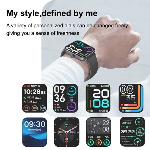 Buy Hikers Watch 1.8” Waterproof Health Monitor Smart Watch – Black in Kumasi