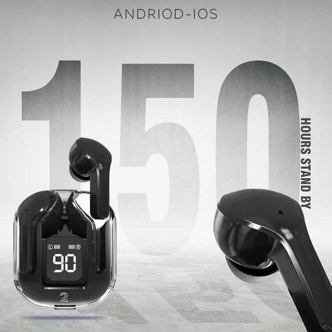 TiLECC BT30 ENC HiFi Stereo Wireless Bluetooth Earbuds with Noise Cancellation – Black