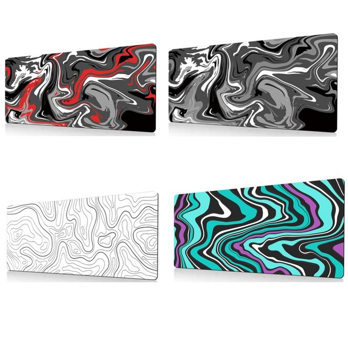 Abstract Gaming Mouse Pad for Office and Computer Desk, Dimensions: 300 x 600 x 2mm