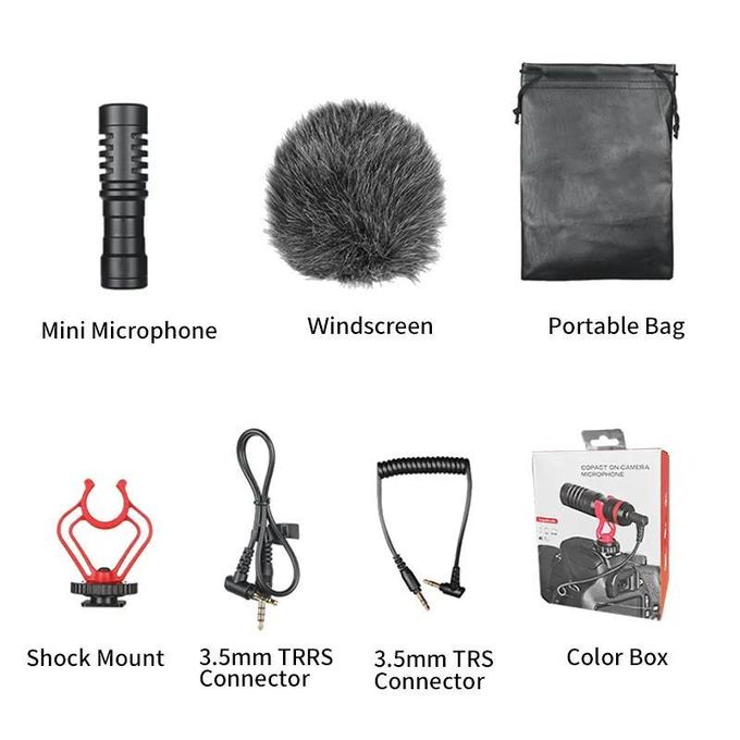 Compact Directional Lavalier Microphone for Phones and Cameras – Black — product view 5