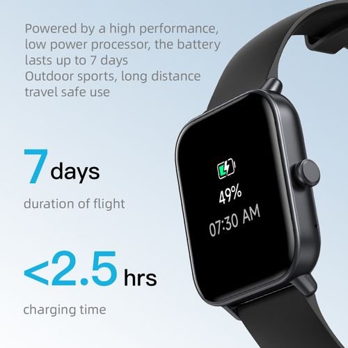 Buy Hikers Watch 1.8” Waterproof Health Monitor Smart Watch – Black in Kumasi