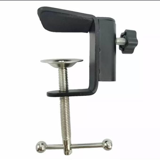 Adjustable Microphone Scissor Arm Stand – Black