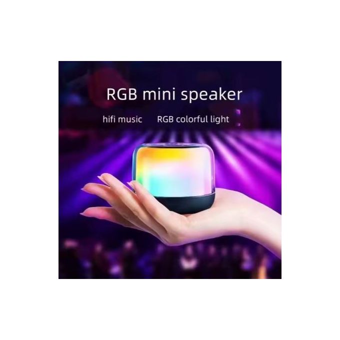 Black S500 Portable Bluetooth Speaker with Sci-Fi Inspired Cool Lighting — product view 3