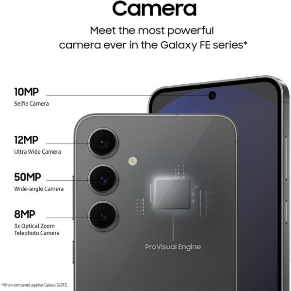 Samsung Galaxy S24 FE 5G with 256GB Storage and 8GB RAM — product view 3