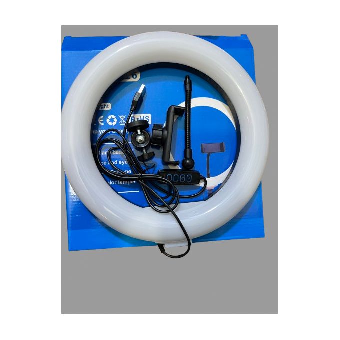 LJJ-36 14-Inch USB Plug LED Ring Light – Black and White