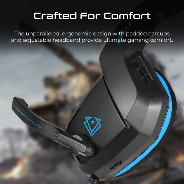 Vertux Over-Ear Gaming Headset with Ambient Noise Isolation