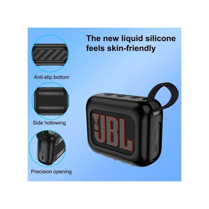 Silicone Protective Case for JBL Go 4 Wireless Bluetooth Speaker – Grey in kumasi