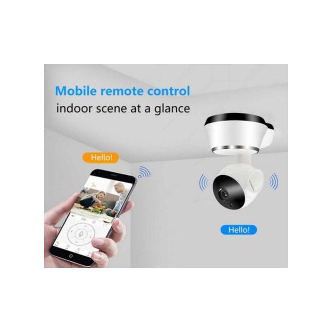 V380 HD 1080p WiFi IP Camera with App Control – White — product view 3