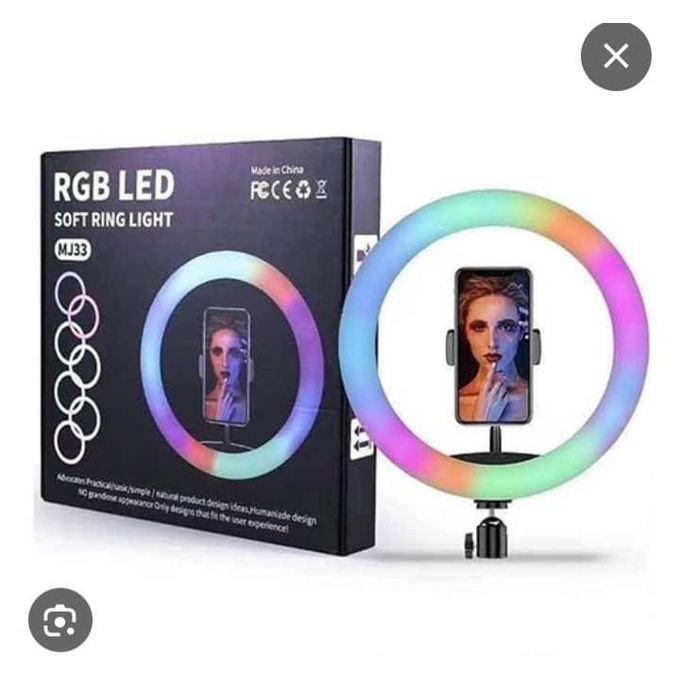RGB LED Soft Ring Light MJ26, 13-inch, 3 Lighting Modes, Multi-Color — product view 2