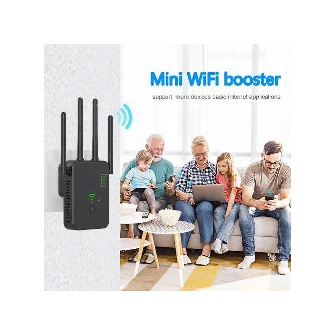 Dual-Band Wireless WiFi Repeater 1200Mbps Signal Booster – 2.4G & 5G WiFi Extender, 802.11ac Gigabit Amplifier with WPS Router — product view 5