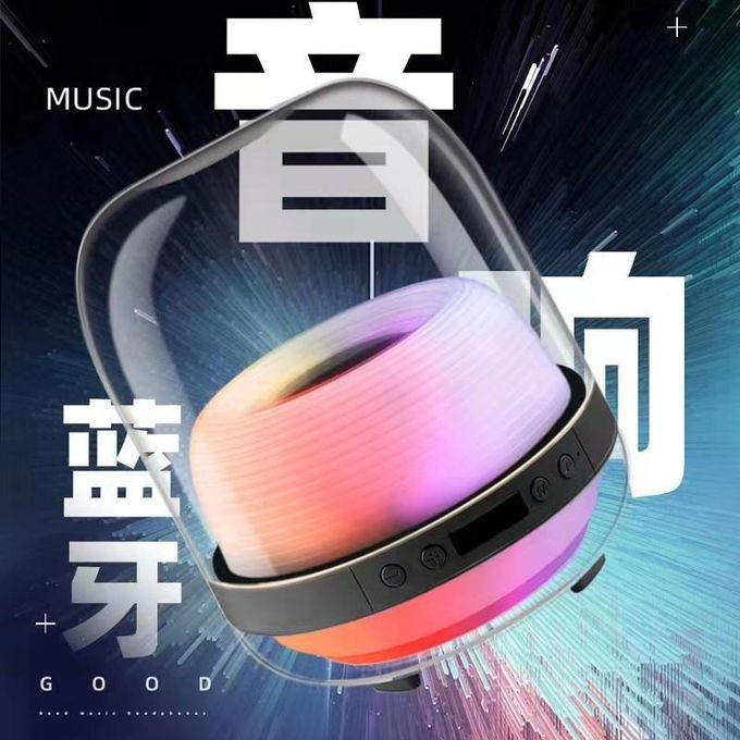 4th Generation L20 Black Glass TWS Bluetooth Speaker