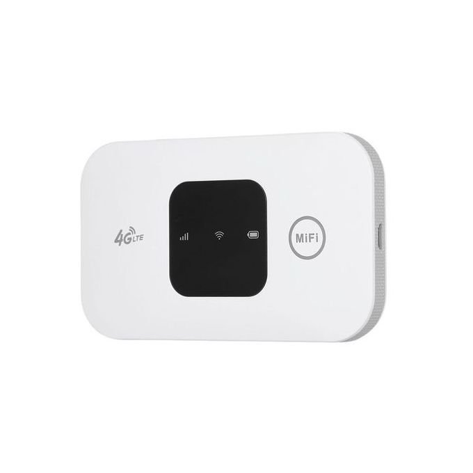 Portable 4G LTE WiFi MiFi Device with SIM Card Slot – 150Mbps – 2100mAh Battery – White in kumasi