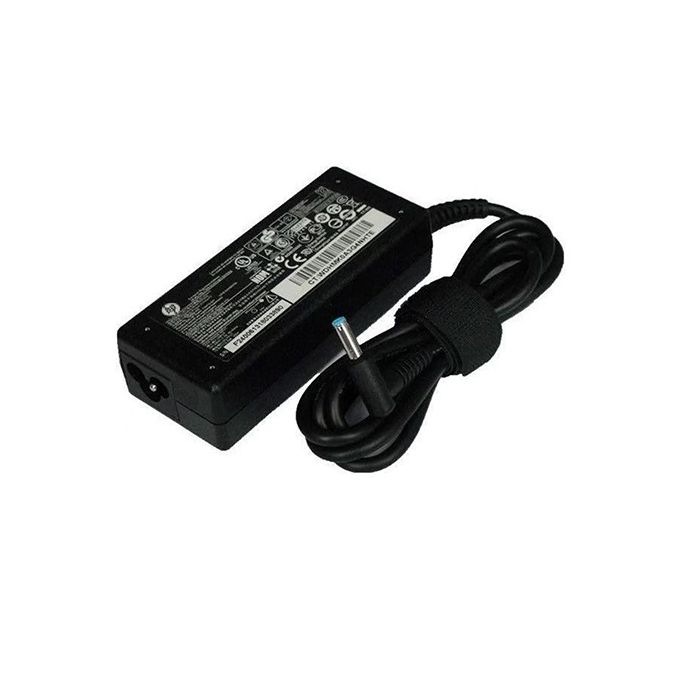 HP Laptop Power Adapter - 19.5V, 3.33A, Blue Connector, Black