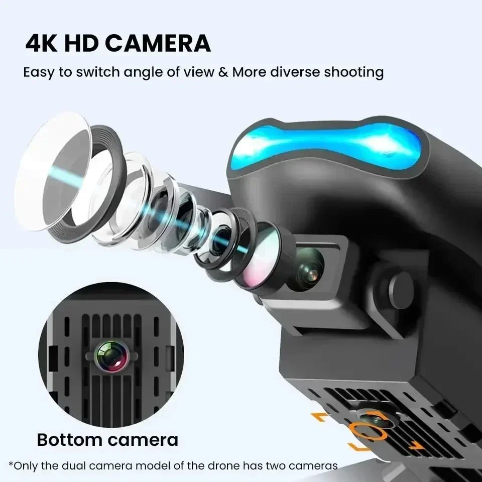 E99 pro drone quadcopter fernbedienung griff viera chsige flugzeuge hd 6k fotografie uav höhen fixierung hubschraubers pielzeug in kumasi — product view 2