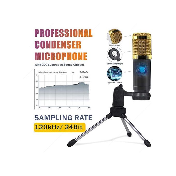 Portable All-in-One Podcast Production Studio with XLR Microphone – Professional DJ Audio Interface Mixer