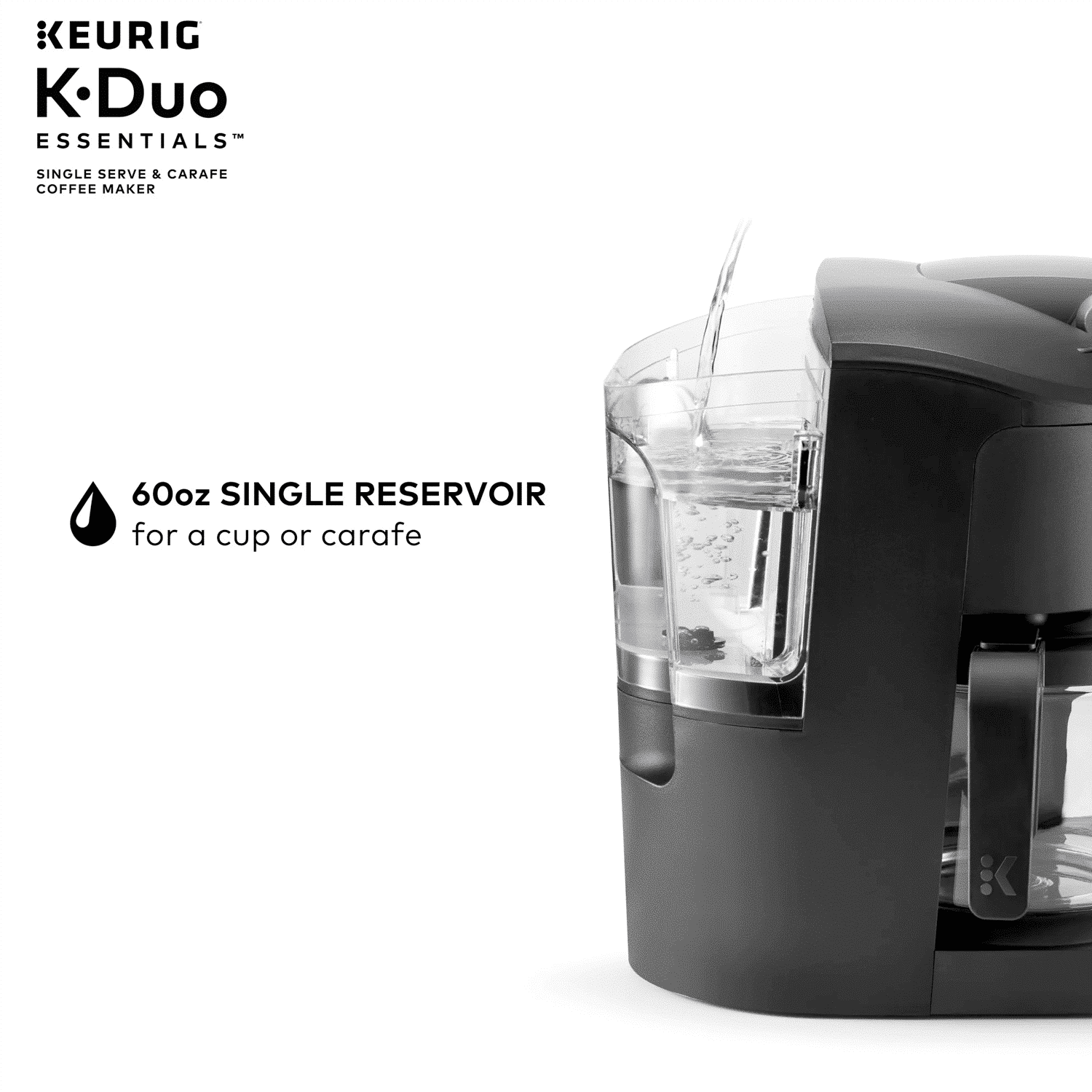 Keurig K-Duo Essentials Carafe Coffee Maker – Black — product view 4
