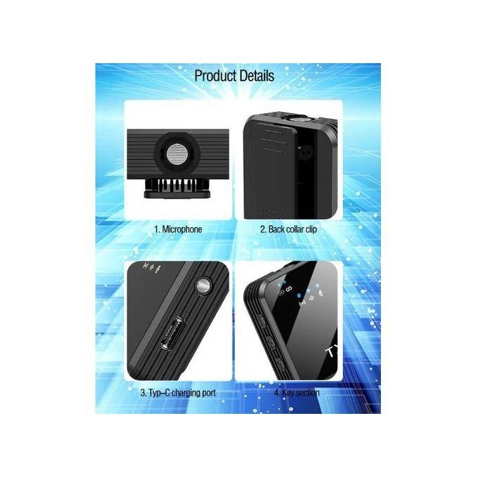 3-in-1 Wireless Lapel Microphone for iPhone/Android Users – 8-10 Hours Battery Life in kumasi