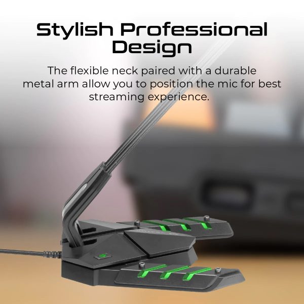 Vertux High-Performance Anti-Vibration Gaming Microphone