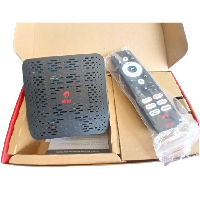 Airtel 2-in-1 4K Android TV Box and Smart Universal WiFi Router