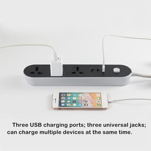 Eldo RFK-T56 Power Strip SP-3W-2MU2A with 3 USB Ports