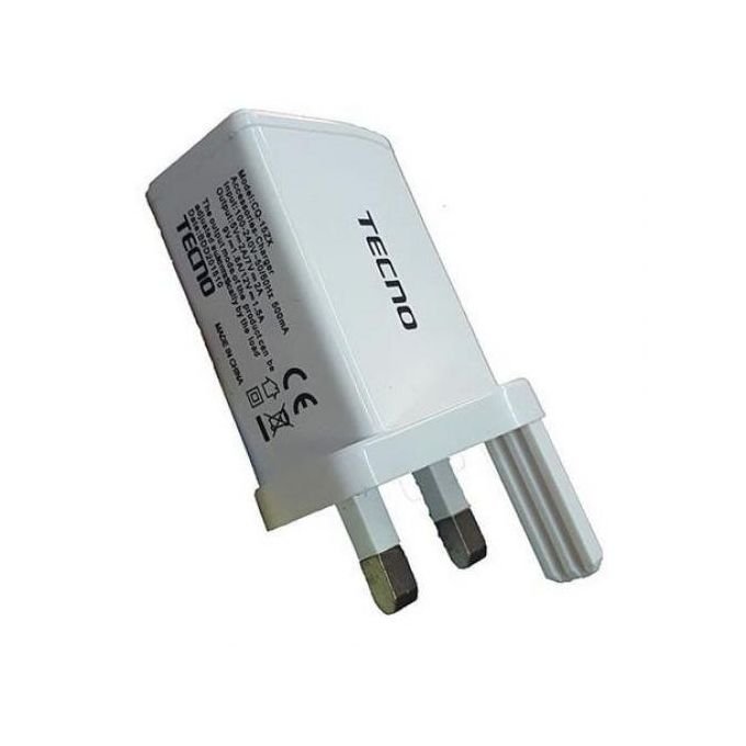 TECNO White Adaptive Type A Charger in kumasi