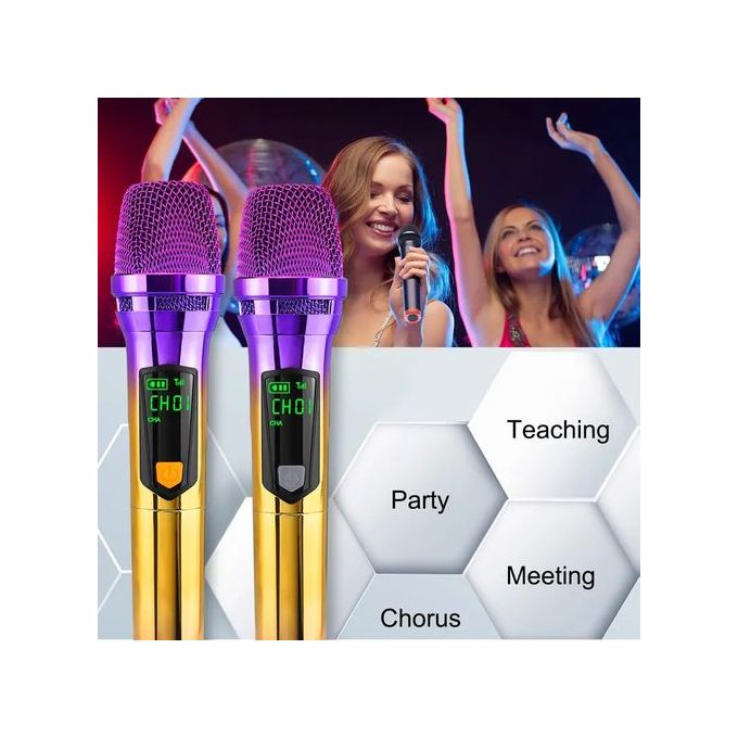 Bomge BOMGE108 Vibrant Wireless Microphone – Easy Plug and Play