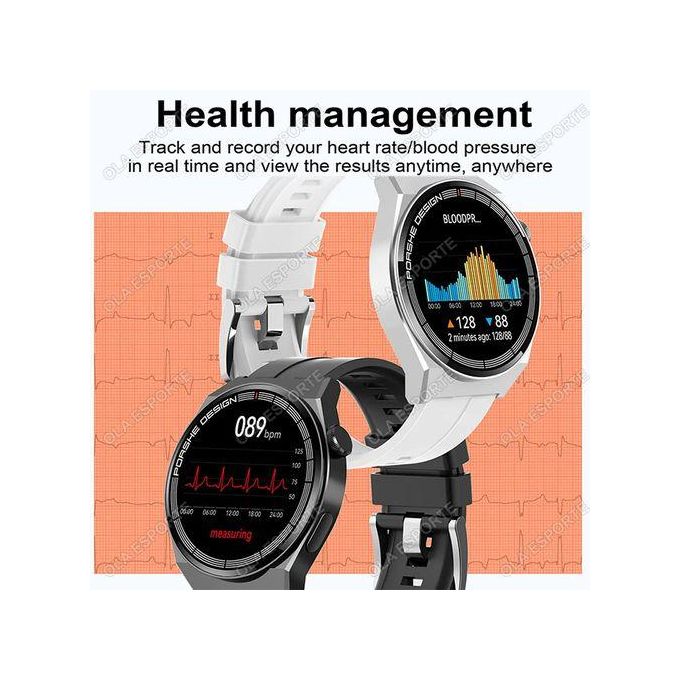 Men’s Fitness Smartwatch – Black, Compatible with Android and iOS — product view 4