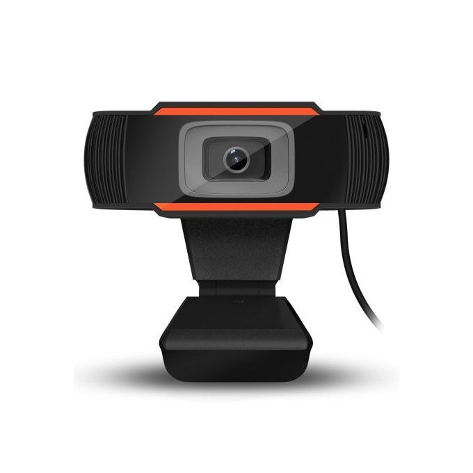 White 1080P Full HD USB Webcam with Built-in Microphone — product view 2