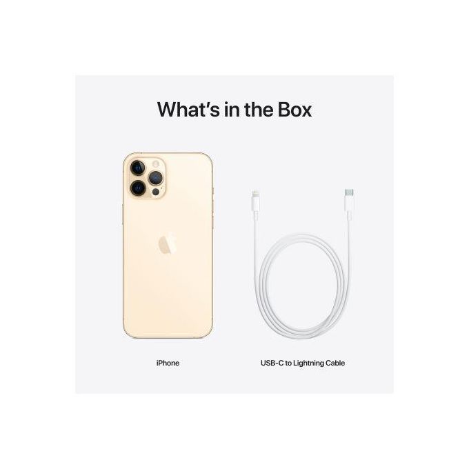 Apple iPhone 12 Pro Max – 6.7″ Super Retina XDR OLED Display – 128GB Storage – 6GB RAM – Triple 12MP Camera – Gold with Complimentary Accessories