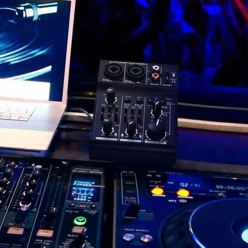 Buy Mini 3-Channel Sound Card Mixing Console Digital Audio Mixer Built-in 48V Phantom Power 5V USB Power in Kumasi