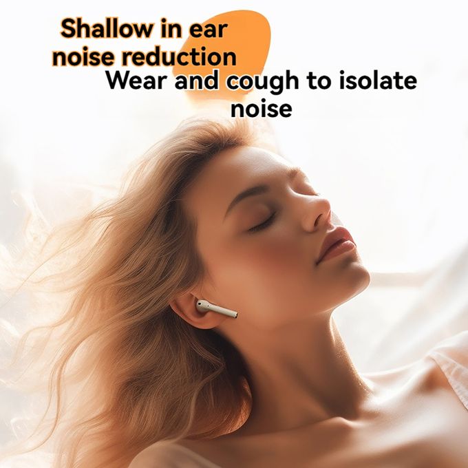 Bluetooth Wireless Earbuds with ENC Noise-Cancelling for Calls