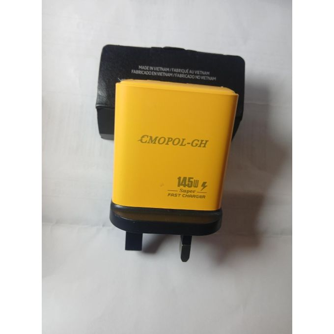 145W Ultra-Fast Type-C to Type-C Charger – Yellow