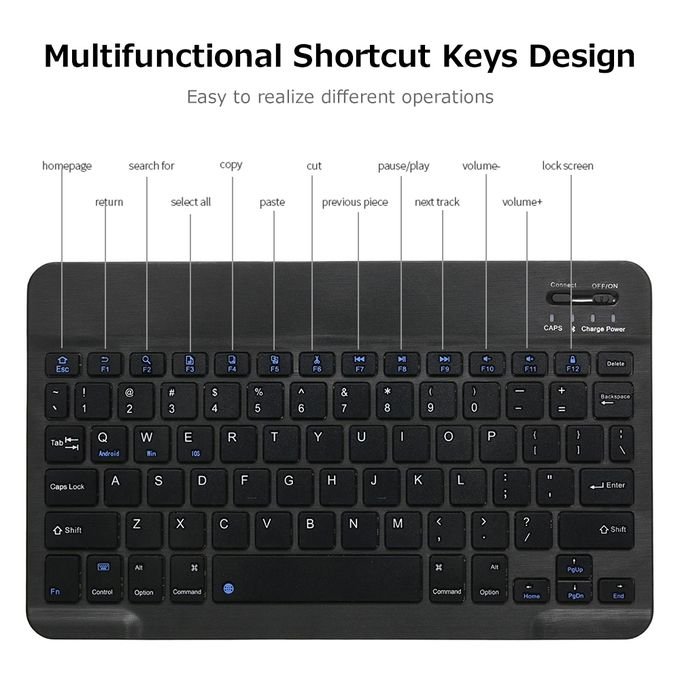 78-Key 10-inch Bluetooth Rechargeable Mini Keyboard and Mouse Set in kumasi