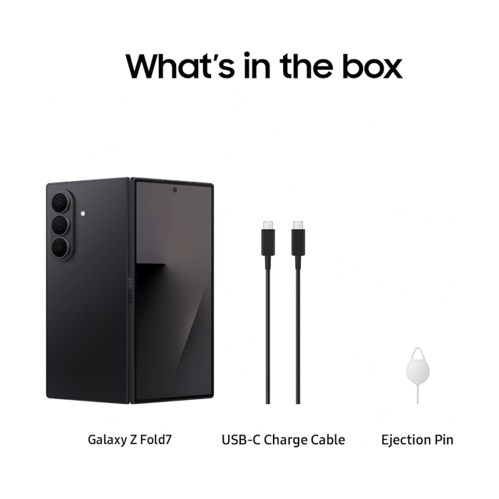 Samsung Galaxy Z Fold 7 512GB – Jet Black Color