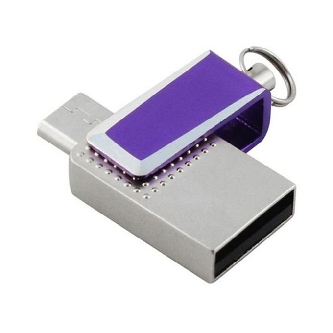 Samsung 32GB Mini Dual USB 3.0 Flash Drive - Purple/Silver